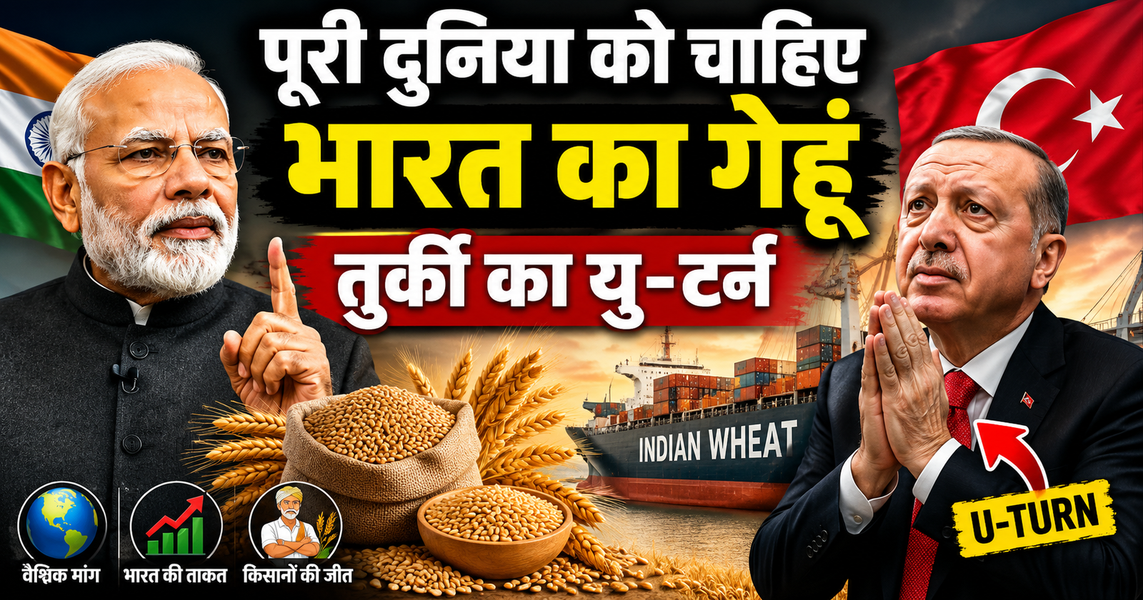 kabhi bharatiya gehu ko virus bataya aaj wahi gehu ke liye pairo me gidgida raha