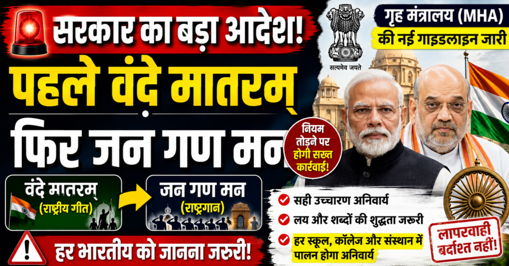 rashtragaan aur rashtriya geet ke niyam todne walon par hogi sakht karravai