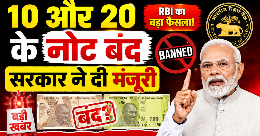 10 aur 20 ke note band sarkar ne di manjuri ab rbi layega Plastic ke Waterproof note
