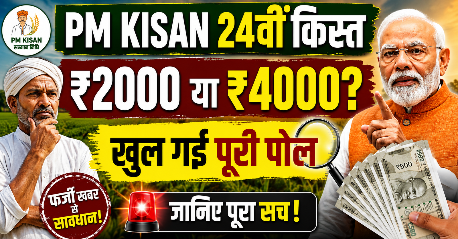 PM Kisan 24vi kist ₹4000 milenge ya ₹2000 rakshabandhan par bada tohfa khul gaya pura sach